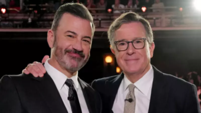 Jimmy Kimmel Defers to Stephen Colbert's Farewell, Airs Rerun