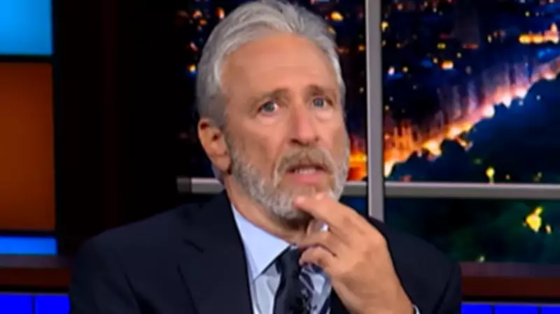 Jon Stewart Blasts CBS for Canceling Colbert, Shifting Rightward