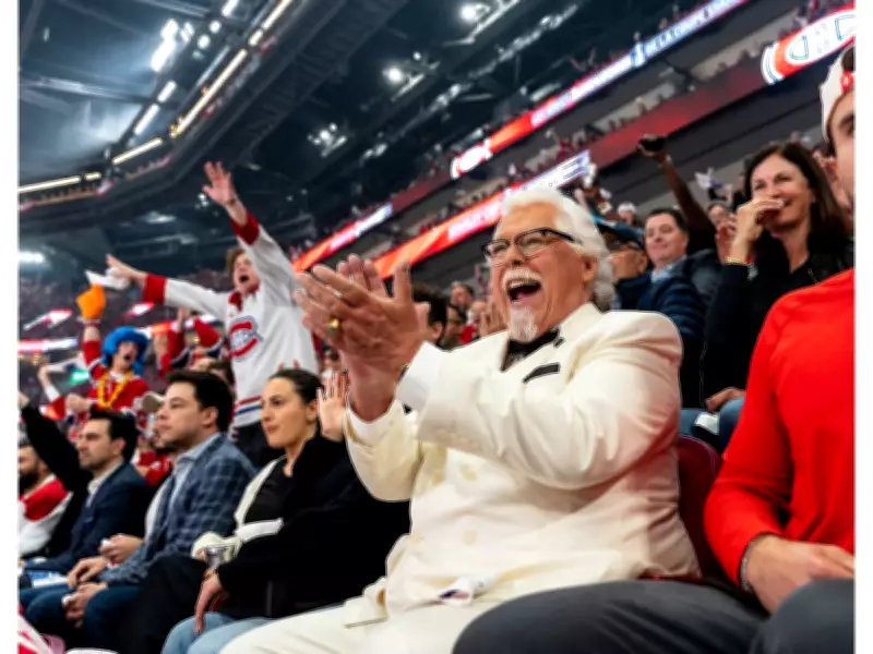 KFC Canada's Colonel Sanders Joins Habs Fans with Historic Forum Seats