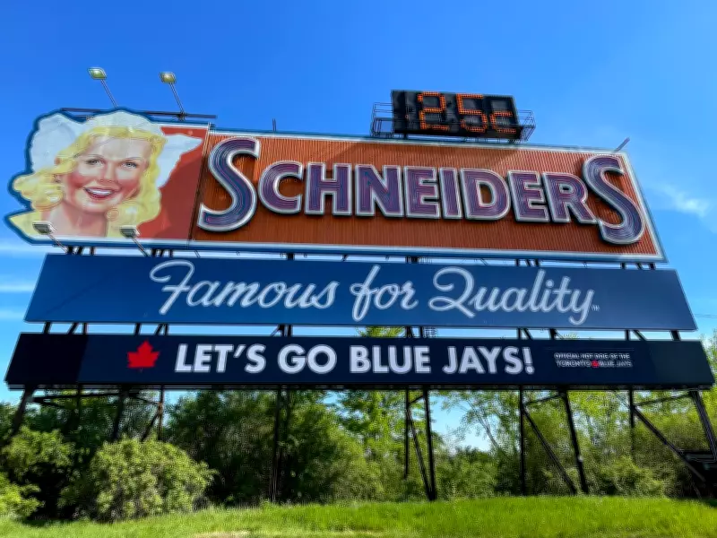 Kitchener's Beloved Schneiders Billboard Survives Storm Unscathed
