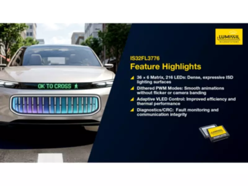 Lumissil Launches IS32FL3776 Matrix LED Driver for Vehicle Signal Displays