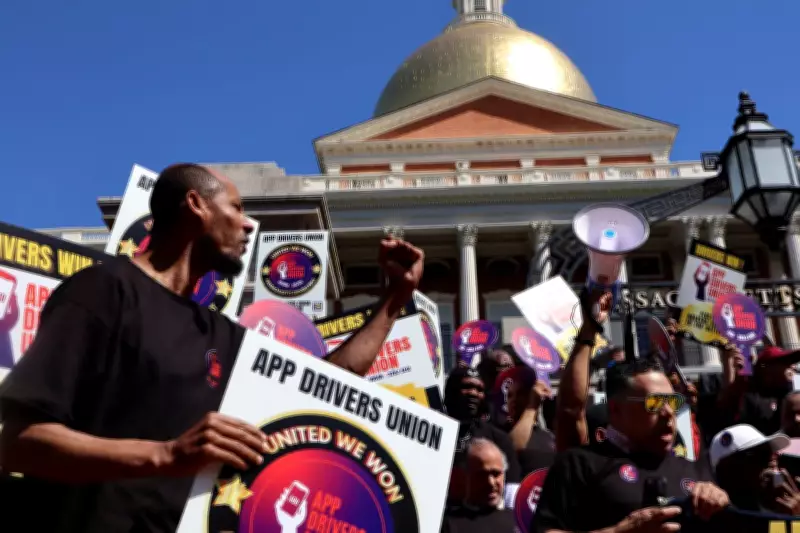 Massachusetts Uber, Lyft drivers form first statewide ride-hailing union