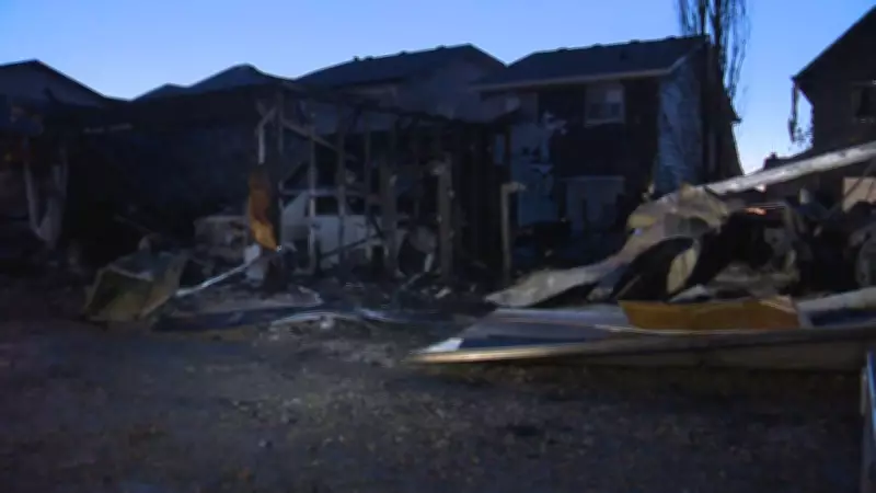Massive Fire in Calgary's Silverado Damages Homes and Garages