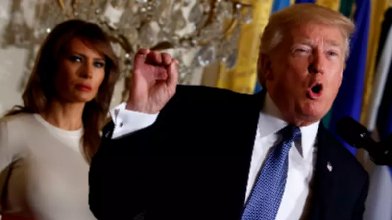 Melania Trump Unimpressed as Donald Trump Replaces White House Rose Garden Grass with Stone Patio