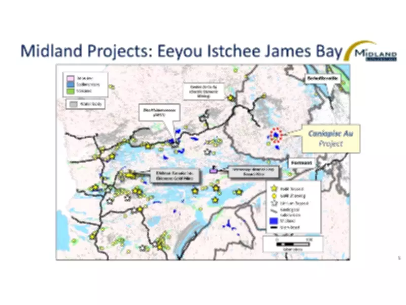 Midland Identifies IP Anomalies on Caniapisc Au Project in Quebec