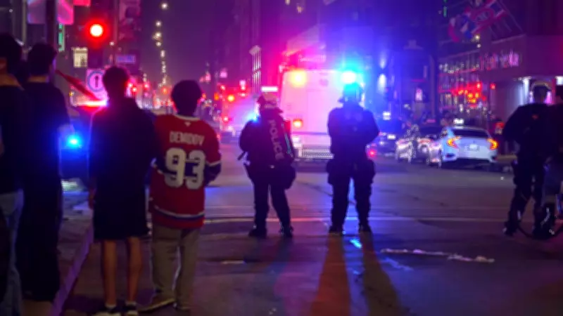 Montreal Canadiens Fans Celebrate Game 7 Victory Over Buffalo Sabres