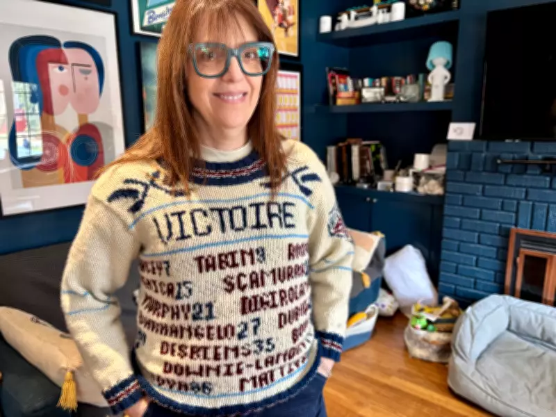 Montreal Victoire Fan Knits Custom Sweater for Playoff Run