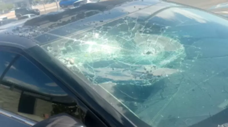 Mother Struggles After Inflatable Display Damages Car in Windstorm