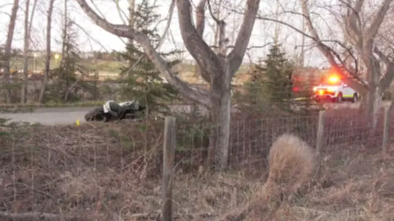 Motorcyclist Hospitalized After Gravel-Related Crash in Calgary