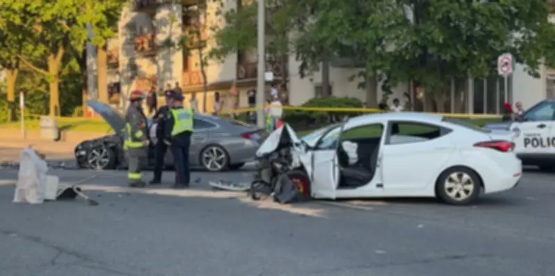 Multiple Injured in Two-Vehicle Crash in North York: Police