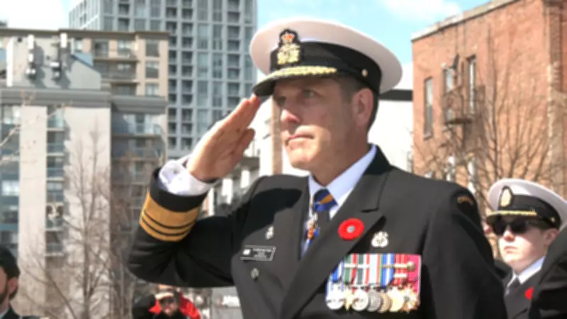 Navy Commander Visits Barrie for Battle of the Atlantic Ceremony