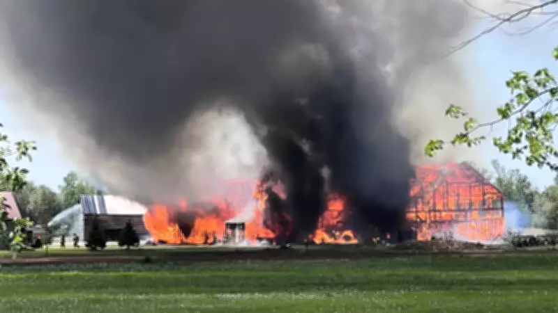 No Injuries or Livestock Lost in Barn Fire in Rural Ottawa