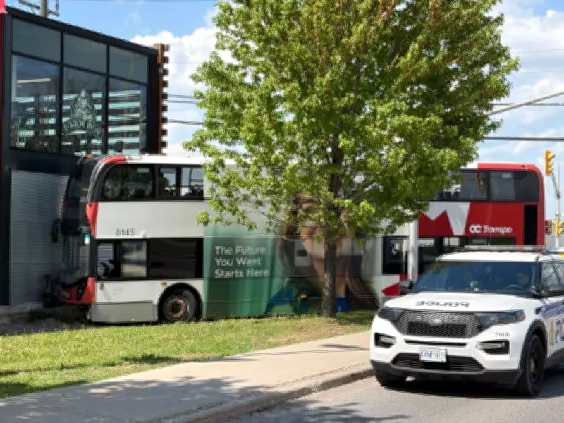 OC Transpo Double-Decker Bus Hits Farm Boy After Detaching from Tow Truck