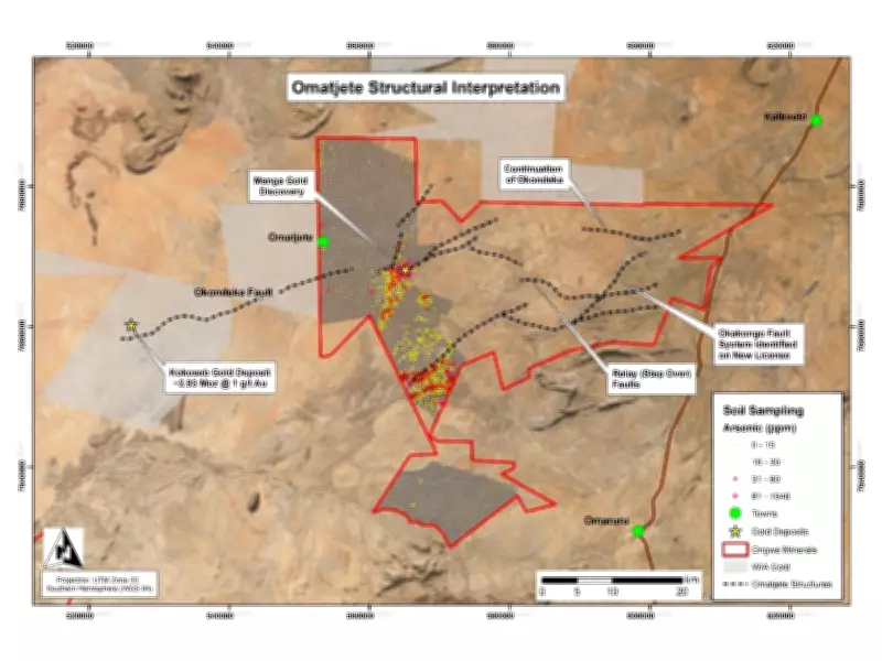 Ongwe Minerals Reports Expansion of Manga Gold Anomaly in Namibia
