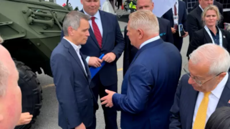 Ontario Premier Doug Ford Unveils New Defence Strategy Amid Bank Location Debate