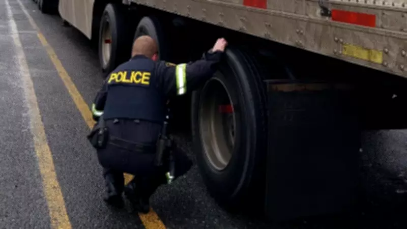 OPP blitz in Barrie pulls 8 unsafe trucks off the road during safety check