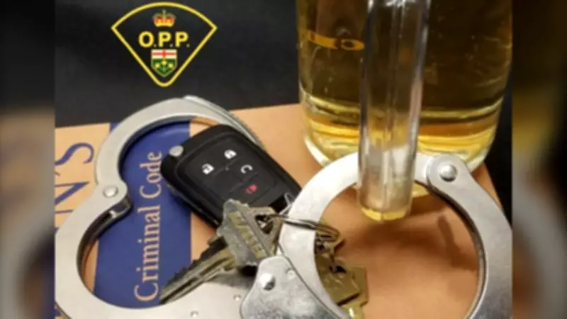 OPP Charge Woman After Vehicle Found in Ditch on Northern Highway