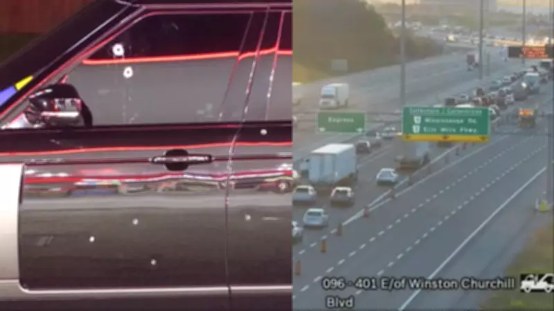 OPP Investigate Shooting on Hwy. 401 in Mississauga, Lanes Closed