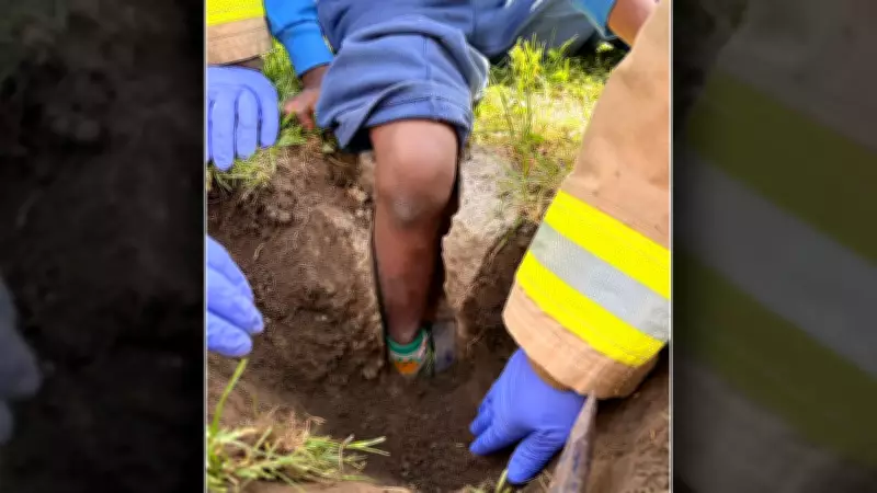 Ottawa Firefighters Rescue Child Trapped in Concrete Hole in Barrhaven