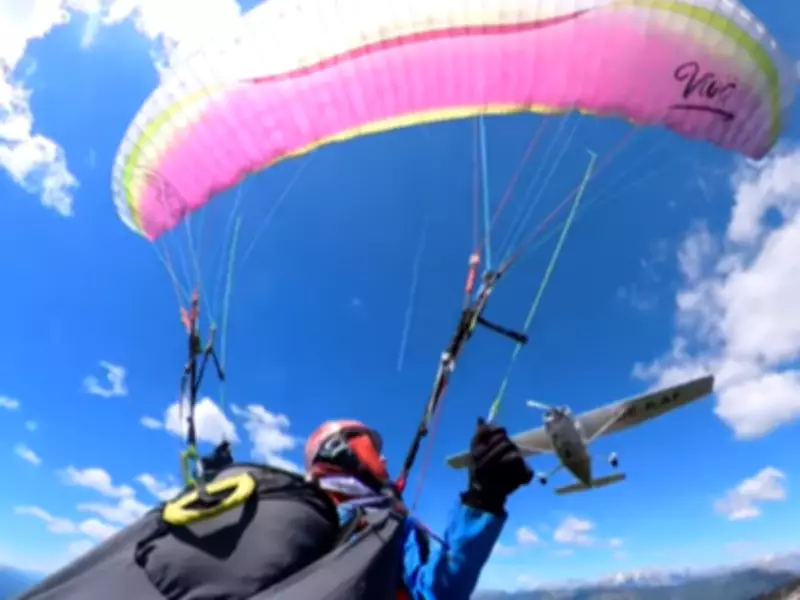 Paraglider Survives Mid-Air Collision with Plane Over Austrian Alps