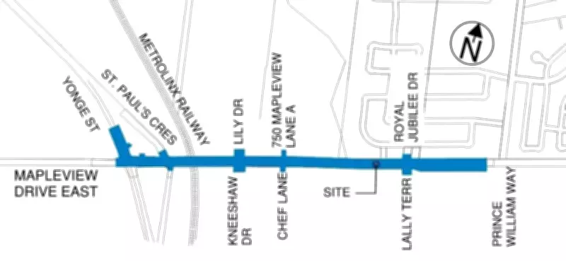 Partial Mapleview Drive Shutdown and Bus Route Detour in Barrie