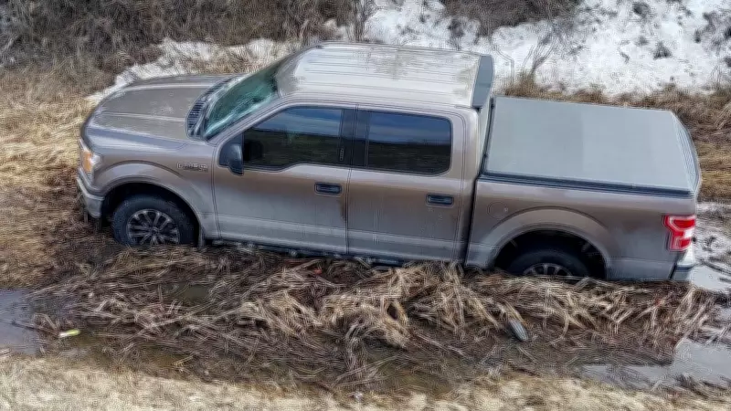 Pickup in Ditch on Hwy. 11 Leads to Impaired Driving Charges