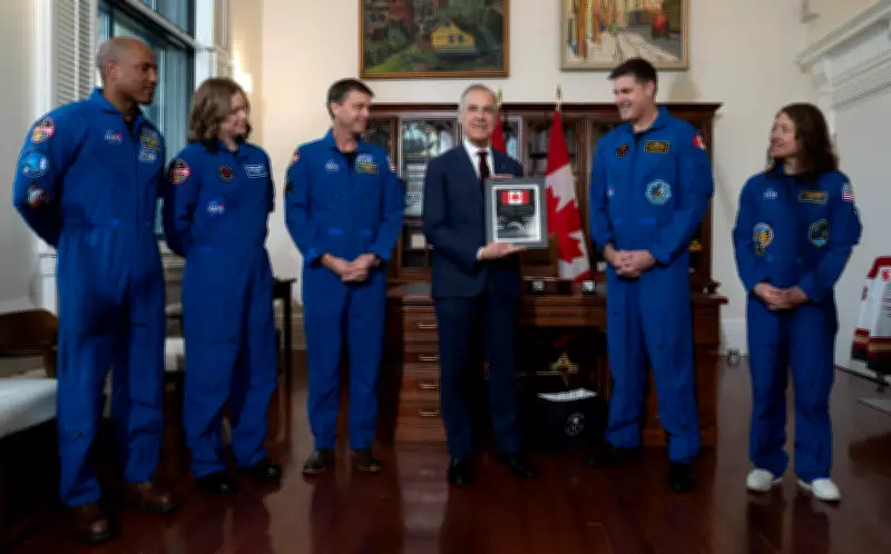 PM Carney and Artemis II Crew Exchange Gifts in Ottawa Ceremony