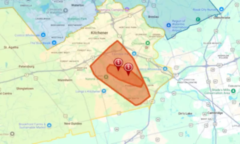 Power Outages Sweep Through Kitchener Communities Amid Storms