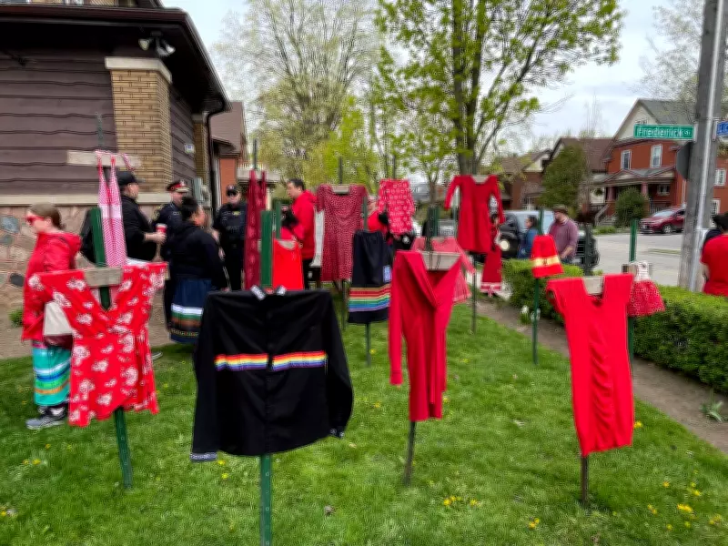 Red Dress Day Walk Raises Awareness for MMIWG in Waterloo Region