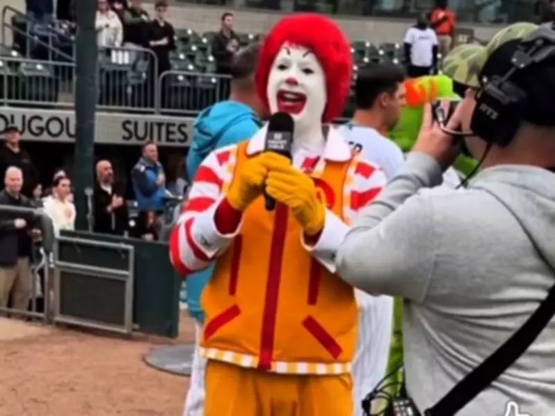 Ronald McDonald Stuns Baseball Fans with National Anthem Performance