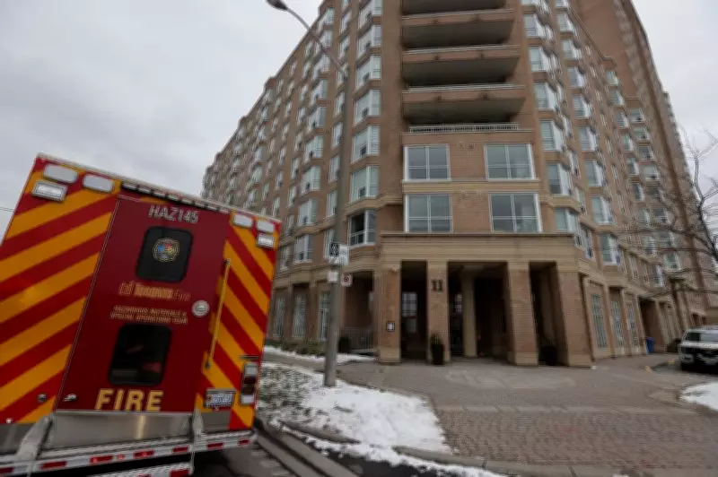 Saw Sparks Caused Second Fire at Toronto High-Rises, Officials Say