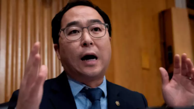 Sen. Andy Kim Hit by Pepper Spray at ICE Detention Center Protest
