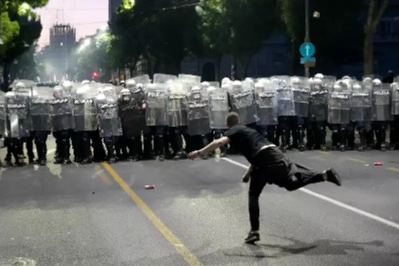 Serbian Police Clash with Protesters After Anti-Government Rally in Belgrade