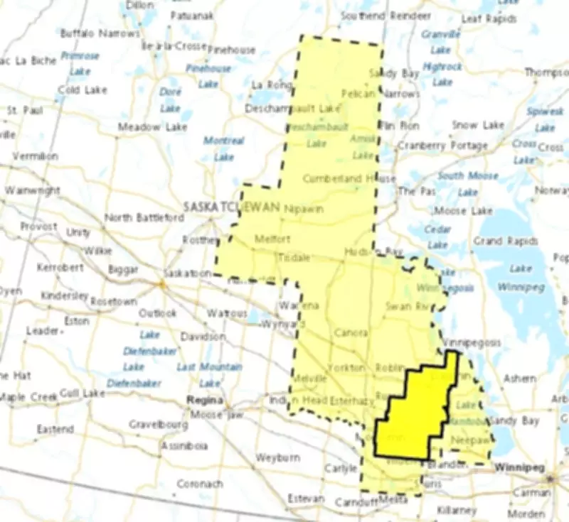 Severe Thunderstorm Watch Issued for Parts of Southeast and Central Saskatchewan