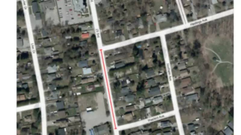 Sinkhole Closes Road in Innisfil, Ontario