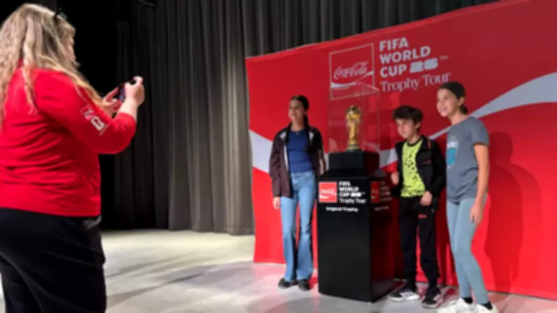 Soccer Fans in Halifax Get Up-Close Look at FIFA World Cup Trophy