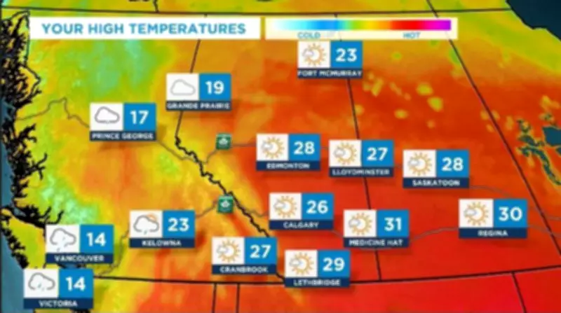 Southern Alberta to Hit Low 30s This Week: Weather Update