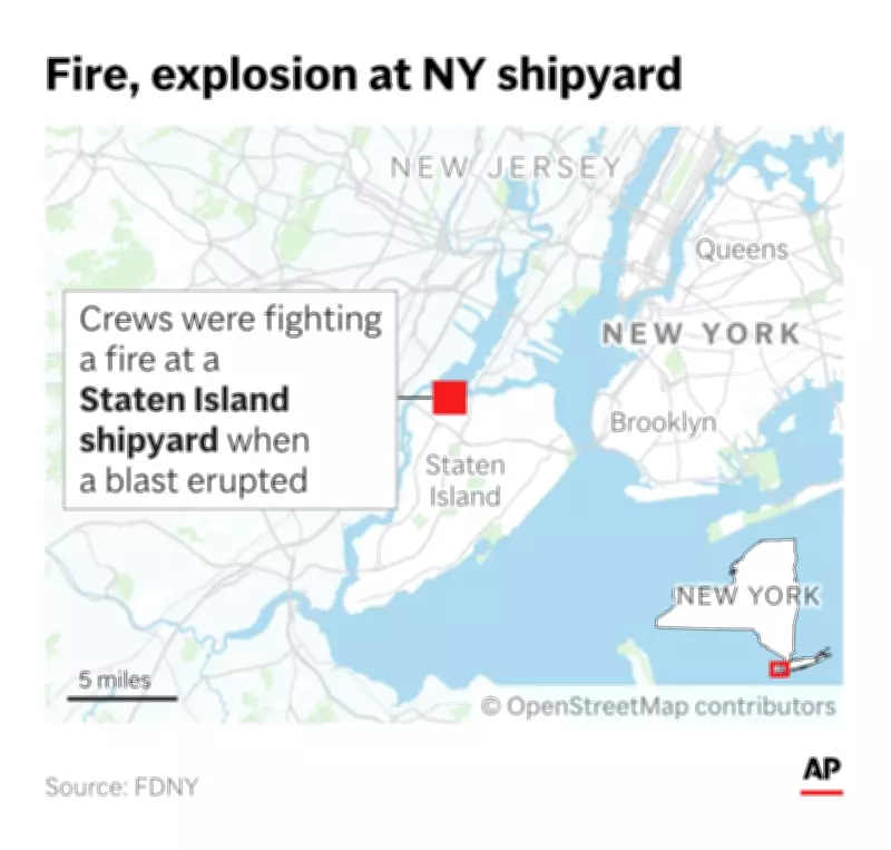 Staten Island Shipyard Blast Injures 30, Three Seriously