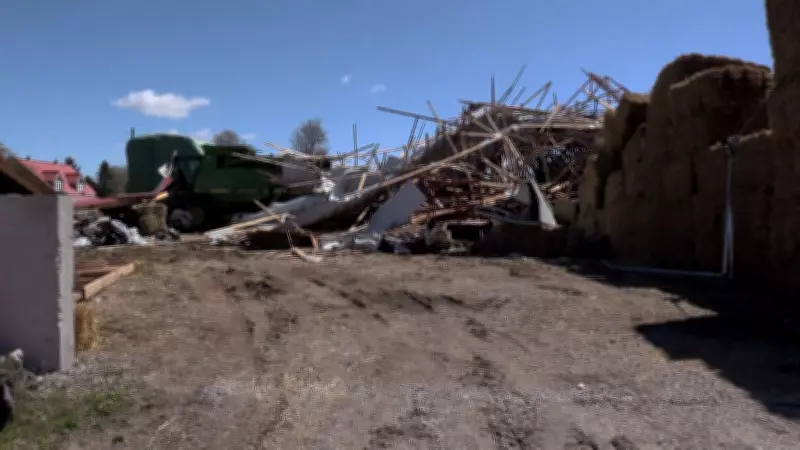 Storm Destroys Barn, Flips Solar Panels Near London, Ont.