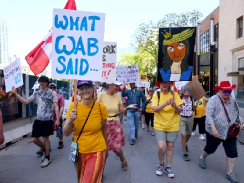 Thousands Rally in Calgary Against UCP Policies in Provincewide Protest