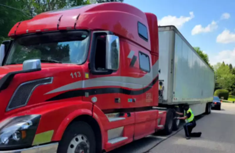 Truck Driver Arrested After Dragging Hydro Pole, Power Lines in Caledon