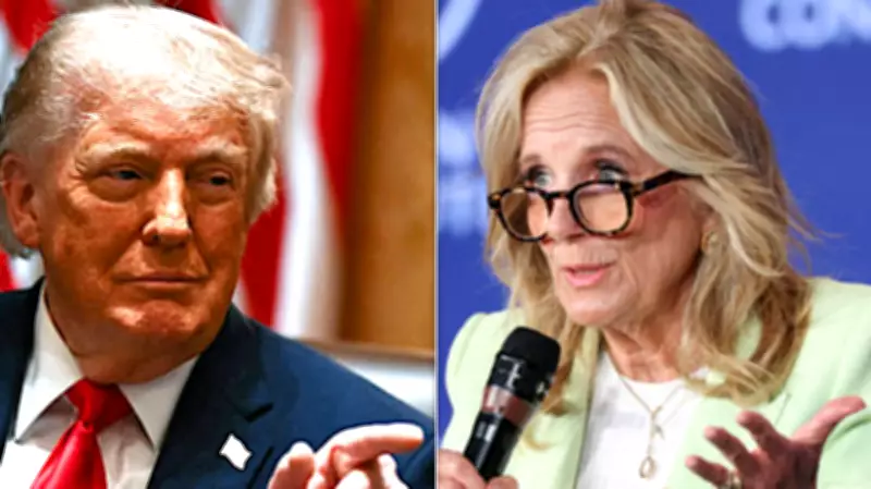 Trump Attacks Jill Biden Over Debate Remarks in Rant