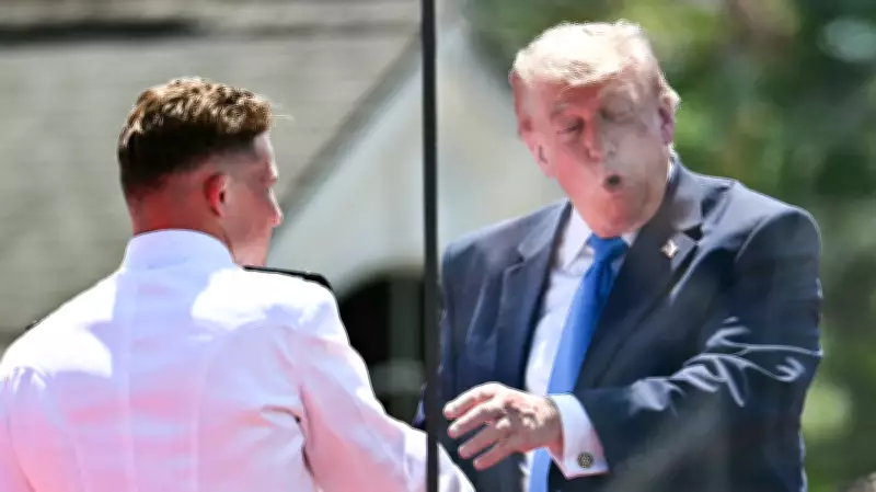 Trump Jokes About Good-Looking Men, Muscles at Coast Guard Commencement