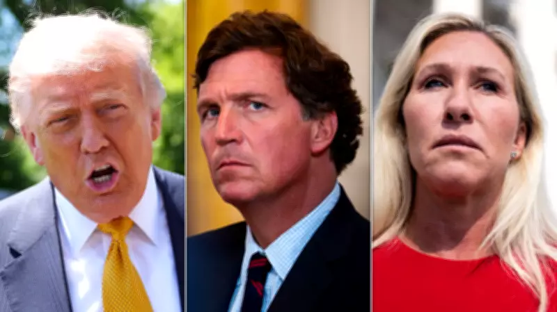Trump Mocks Right-Wing Critics with AI Image, Including Tucker Carlson and Marjorie Taylor Greene