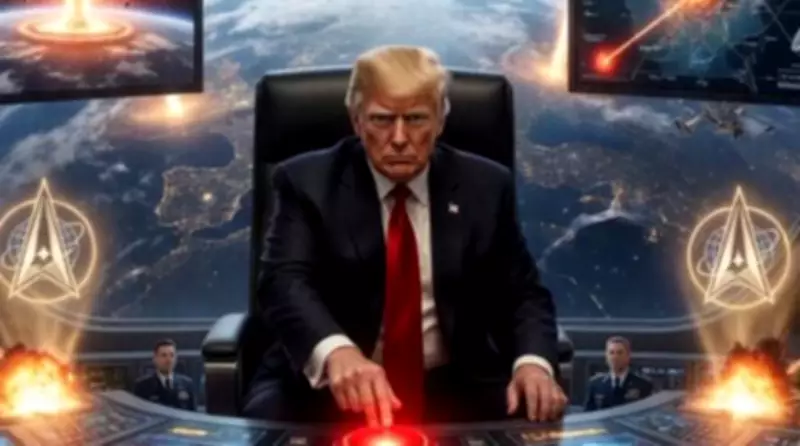 Trump Posts AI Image of Him Bombing Earth During Prayer Event