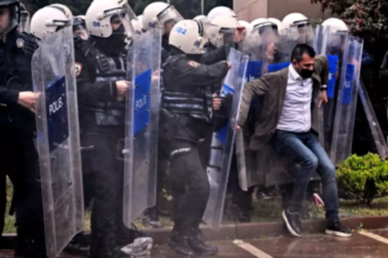 Turkish Police Storm CHP Headquarters with Tear Gas and Rubber Bullets