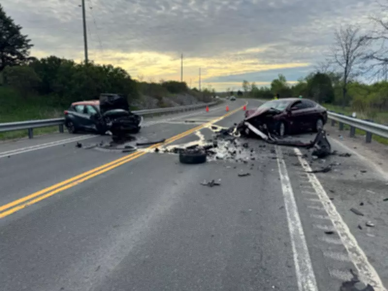 Two Hospitalized After Three-Vehicle Crash in Port Perry, Ontario