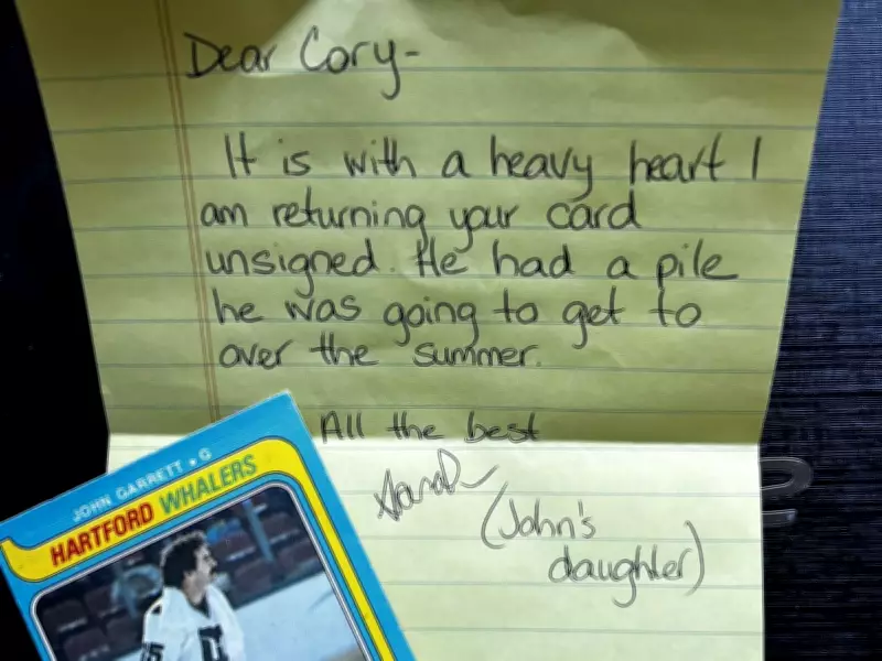 Unsigned John Garrett hockey card holds deep meaning for collector