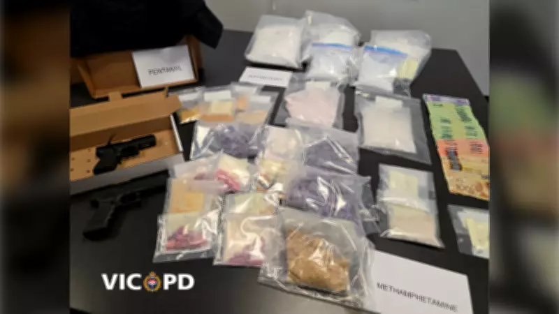 Victoria Police Seize $150K in Fentanyl, Meth, Weapons and Cash