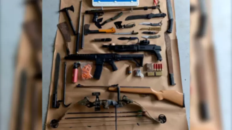 Weapons and Drugs Seized from Homeless Encampment in Squamish, B.C.